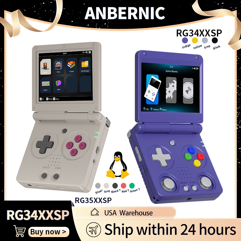 Gaming Console Sale - Anbernic RG34XXSP RG35XXSP وحدة تحكم ألعاب