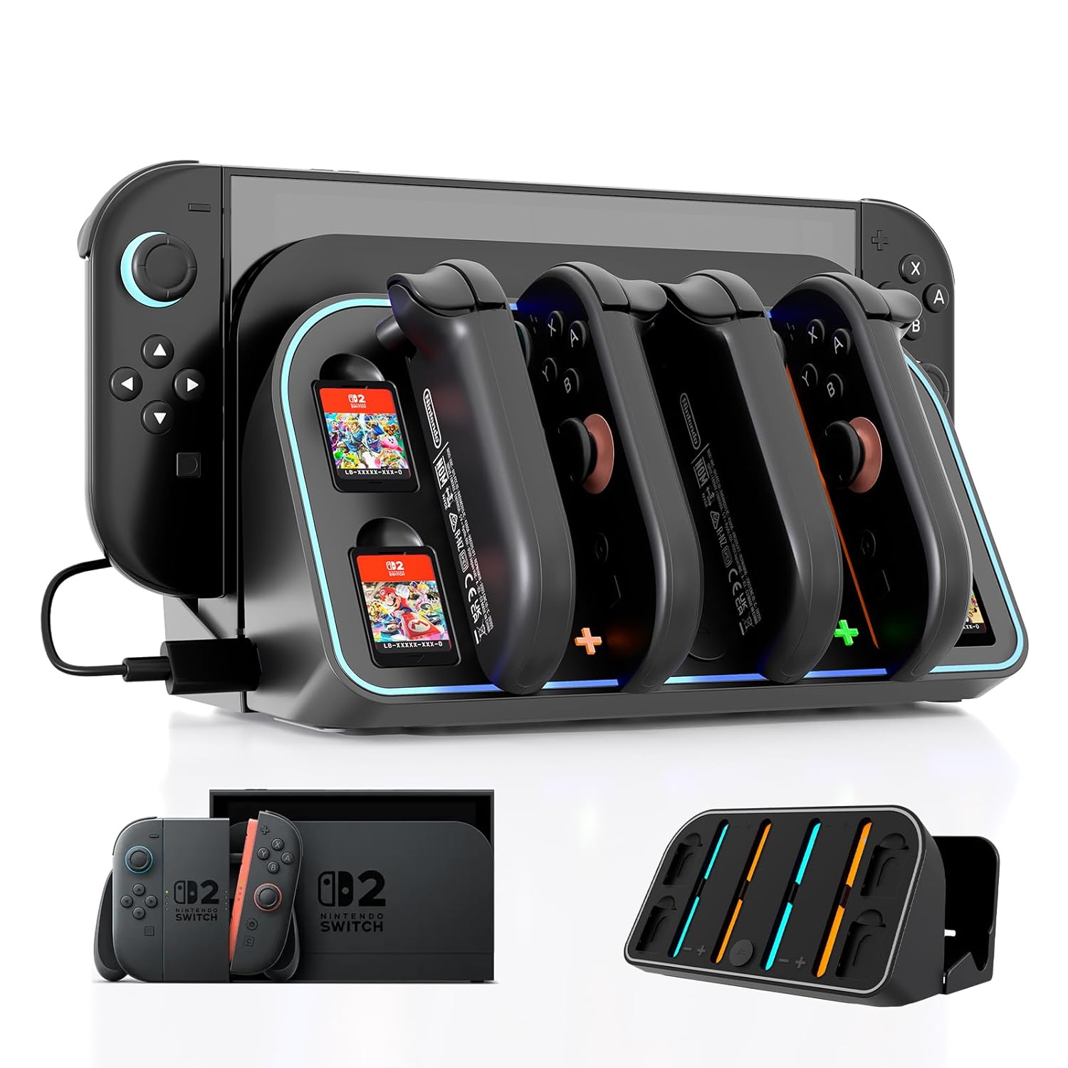 Gaming Console Station - قاعدة شحن مثبتة على الحائط لجهاز