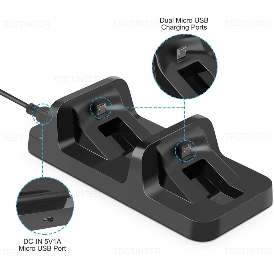محطة شحن مزدوجة لوحدة تحكم PS4 - مراجعة Gaming Console Station وسعره