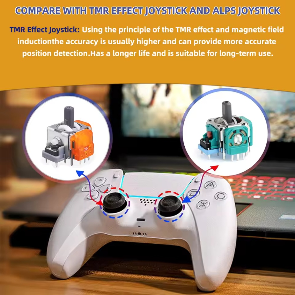 2-10 قطعة استبدال TMR تأثير عص - مراجعة Sony Controller Dualsense وسعره