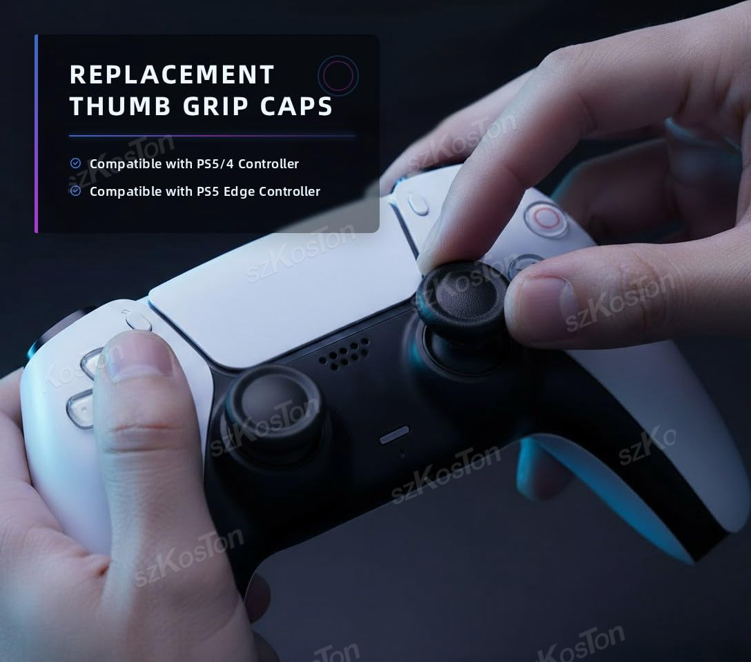 6-8 قطعة قبعات عصا التحكم البد - مراجعة Ps5 Controller Cover وسعره