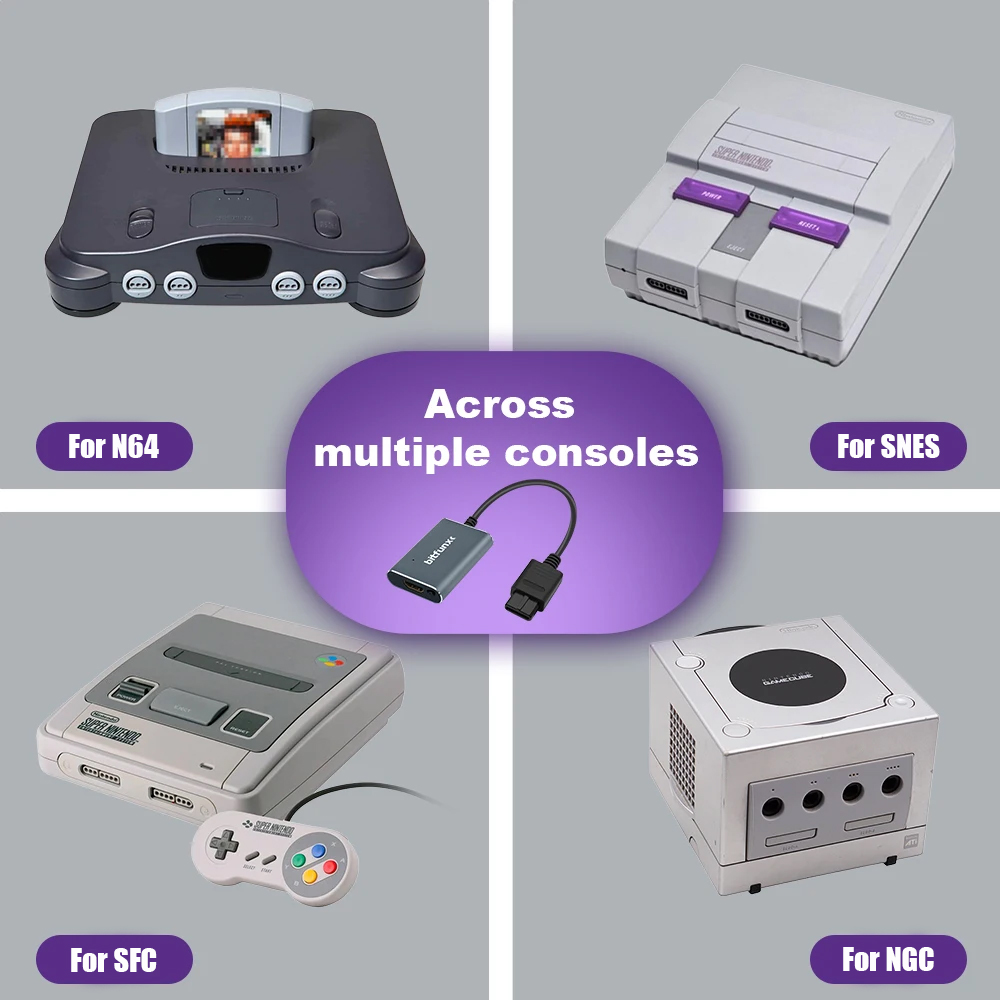 محول فيديو Bitfunx 720P Svideo - مراجعة Gaming Console In Tv وسعره