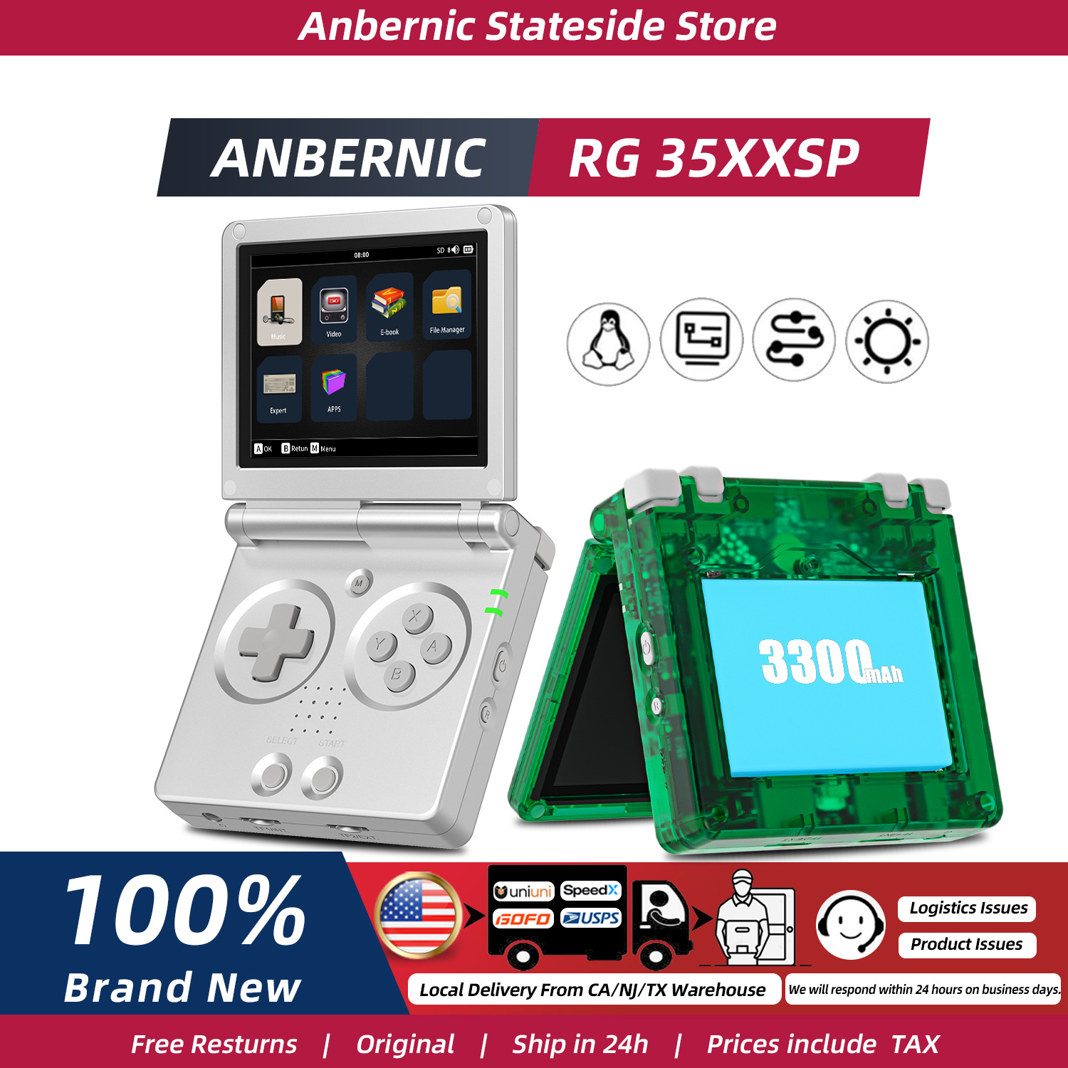 جهاز ألعاب ريترو ANBERNIC RG35 - مراجعة Gaming Console 5 Year Old وسعره