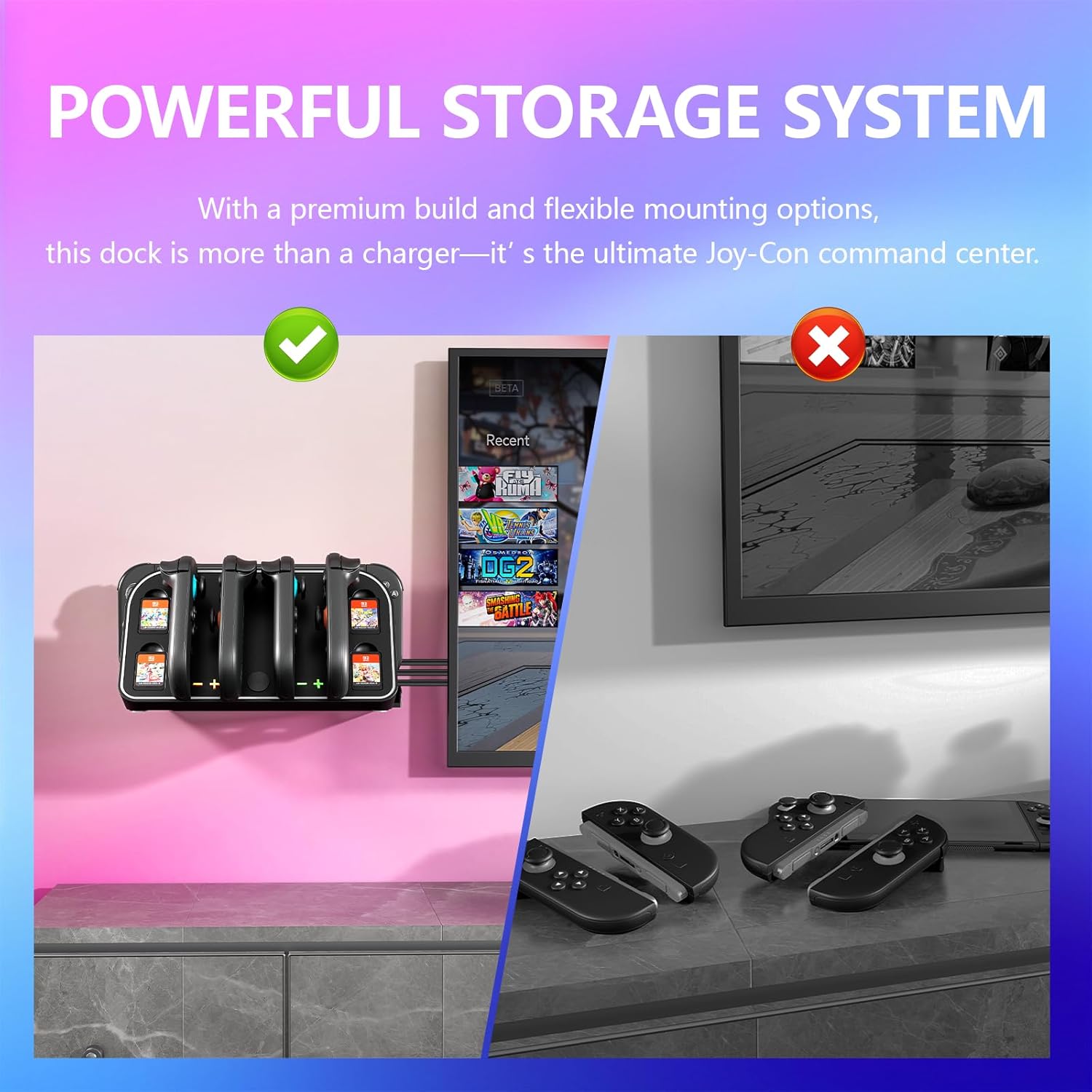 قاعدة شحن مثبتة على الحائط لجه - مراجعة Gaming Console Station وسعره