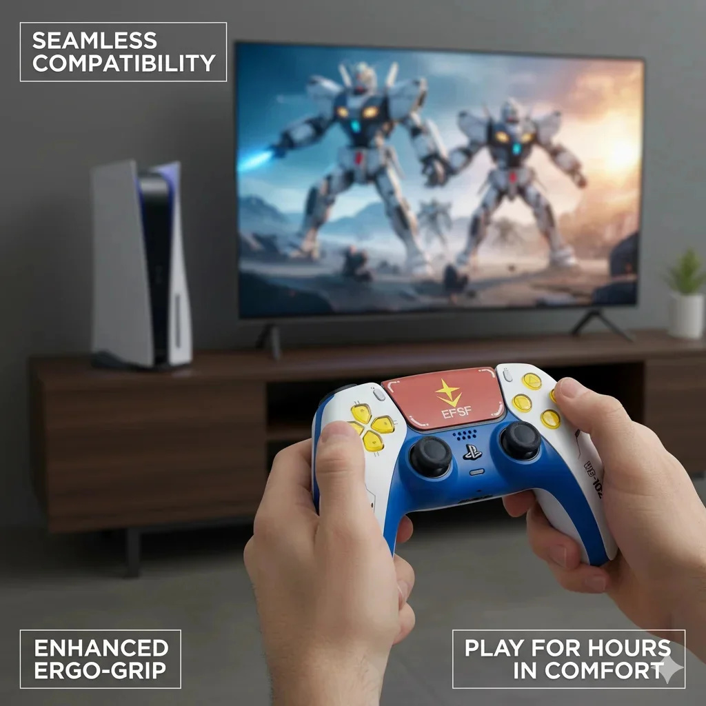 غطاء تحكم PS5 بديل بتصميم ميكا - مراجعة Ps5 Controller Cover وسعره