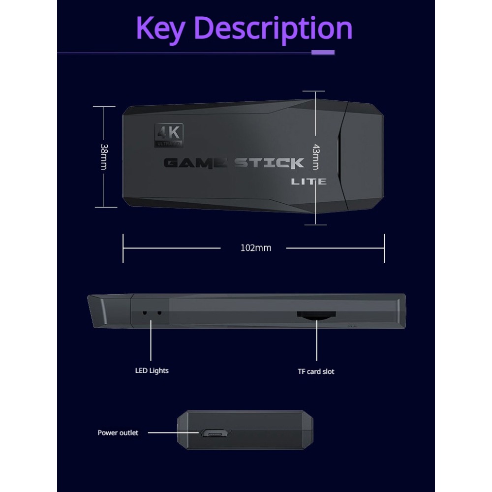 وحدة تحكم ألعاب ريترو محمولة ب - مراجعة Gaming Console Sale وسعره