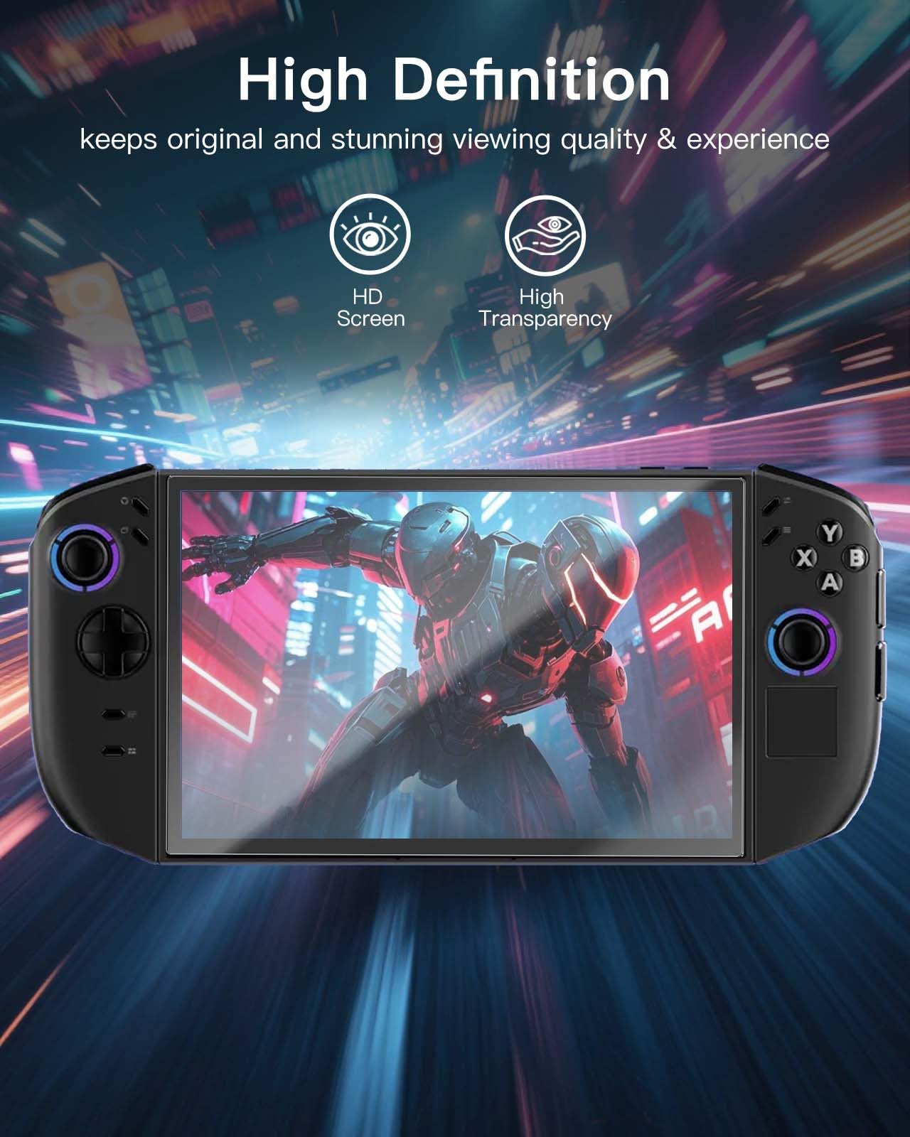 1/2 قطعة واقي شاشة من الزجاج ا - مراجعة Gaming Console Lenovo Legion Go وسعره