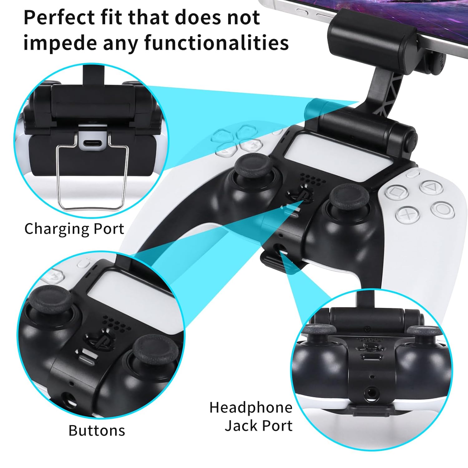 حامل هاتف RALAN لوحدة تحكم PS5 - مراجعة Sony Controller Dualsense وسعره