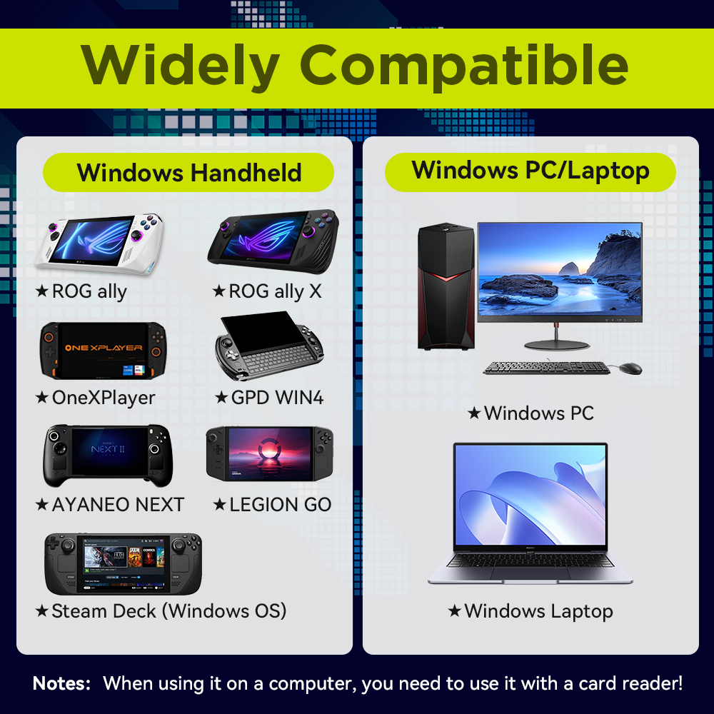 بطاقة ألعاب TF سعة 8 جيجابايت  - مراجعة Laptop Gaming Console وسعره